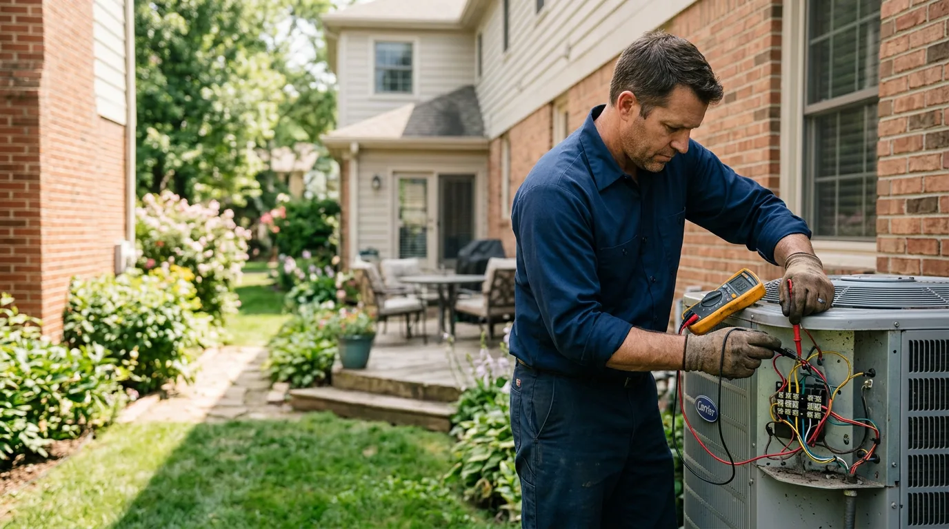 HVAC technician working near Fremont, CA
